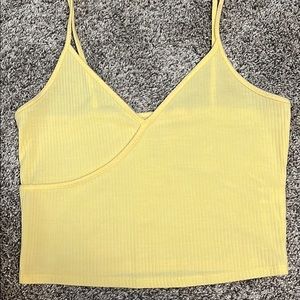 Yellow crop top